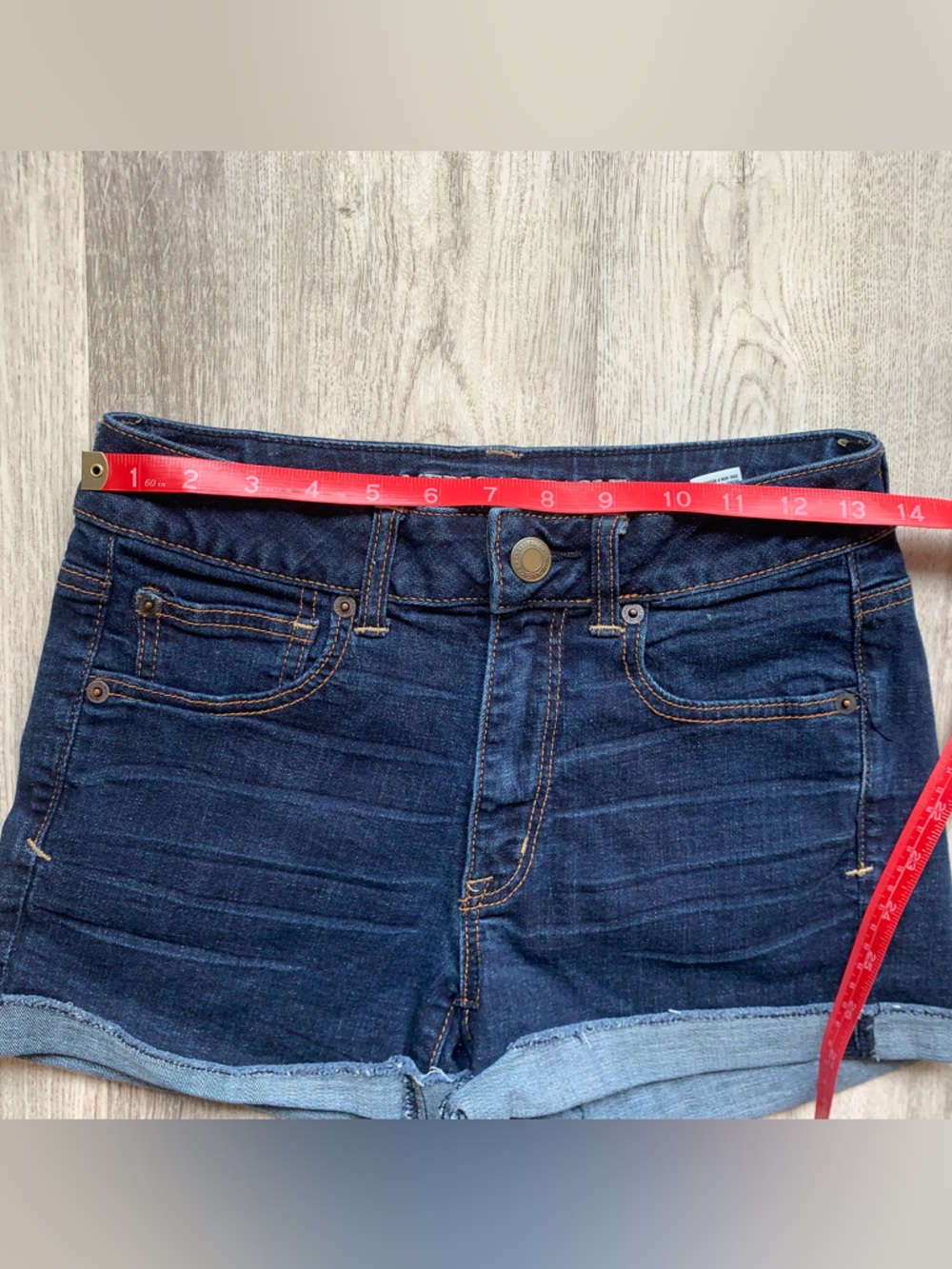 American Eagle Outfitters Dark Wash Jean Shorts #3929 - Picture 8 of 10